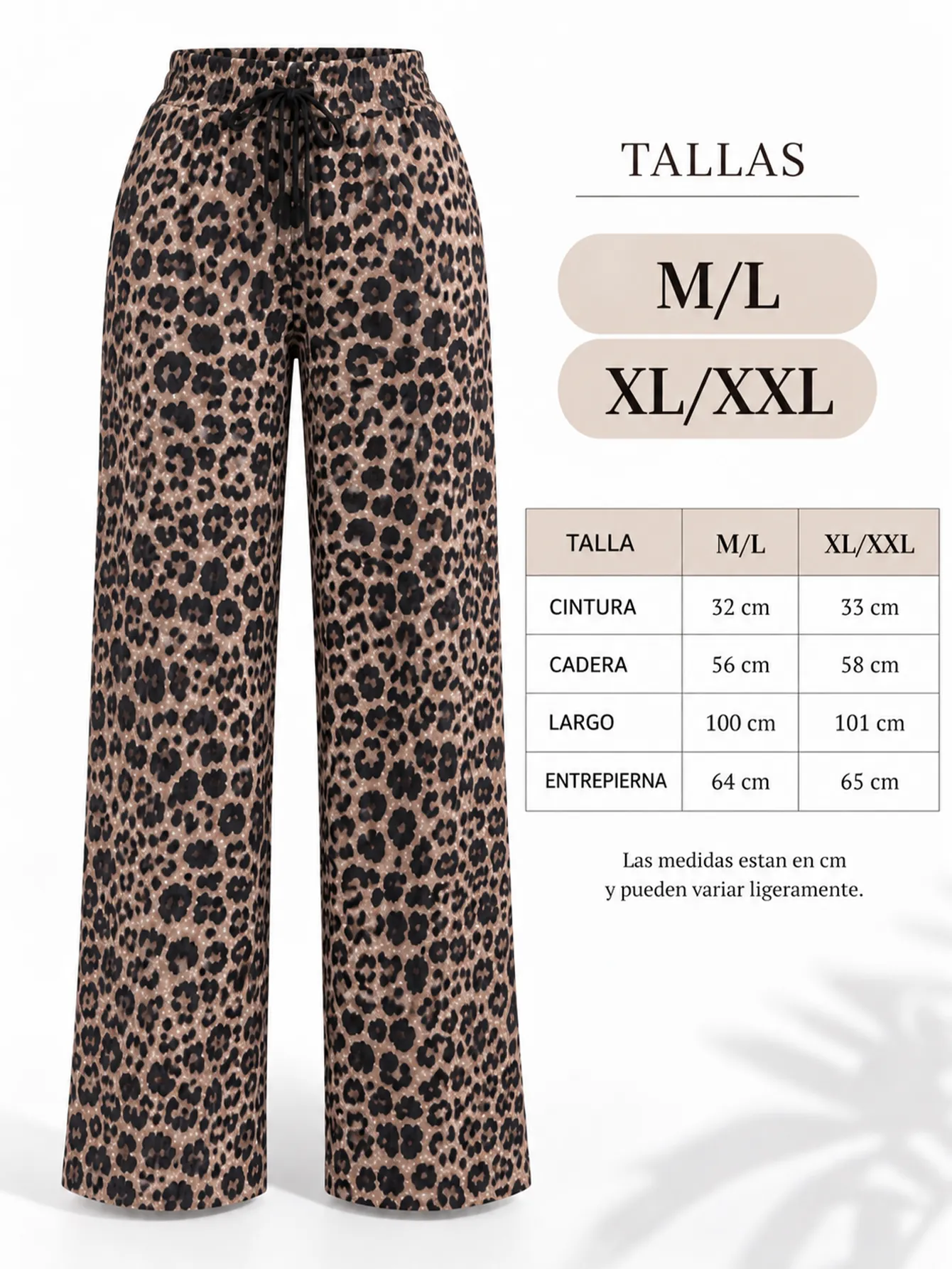 AD2651 pantalon animal print 15719